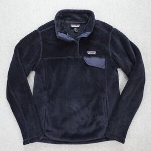 Patagonia Polartec Fleece Sweater Women's Medium Purple Pullover Collared